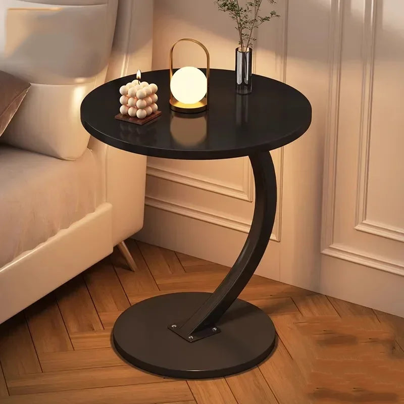Space-Saving Round Coffee Table with Storage – view 1, modern home furniture
